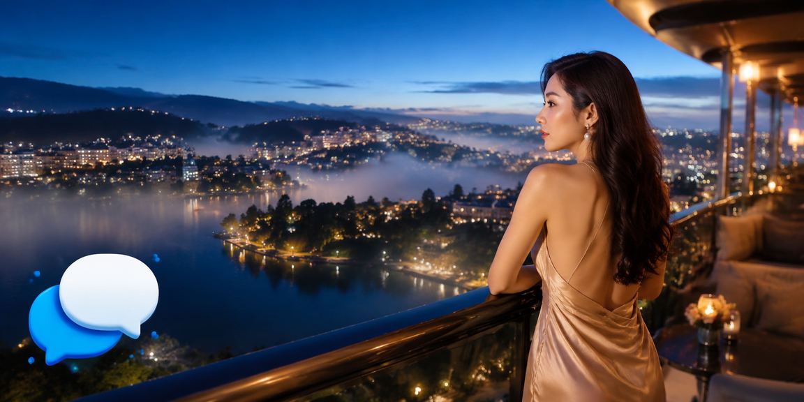 Người dùng trải nghiệm y2k trên điện thoại tại Đà Lạt – giao diện tiếng Việt