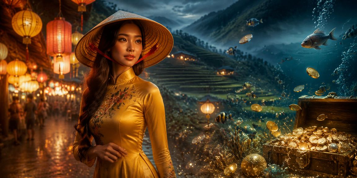 Bầu không khí cá cược thể thao tại Hội An với hình ảnh nón lá đặc trưng miền Trung