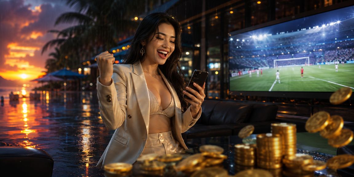 Người chơi casino trực tuyến trên bãi biển Phú Quốc với điện thoại thông minh